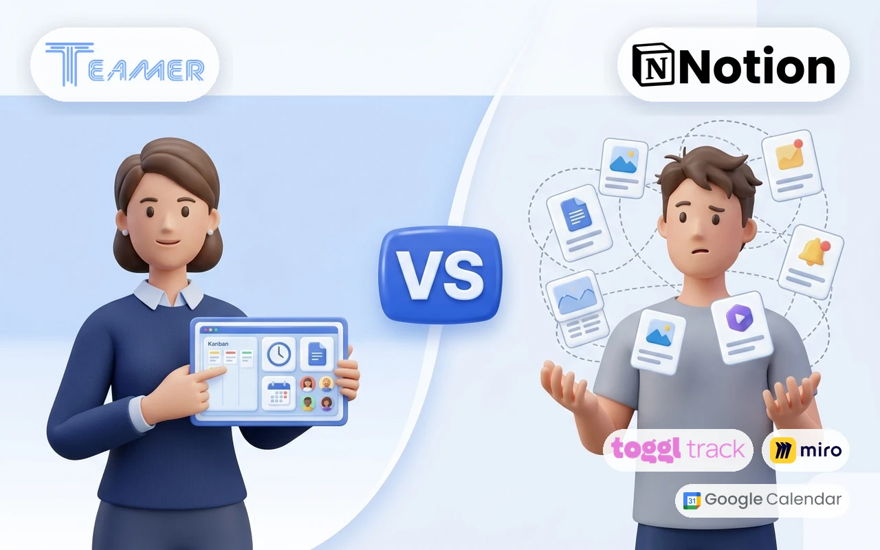 Teamer vs Notion: как системы работают на практике